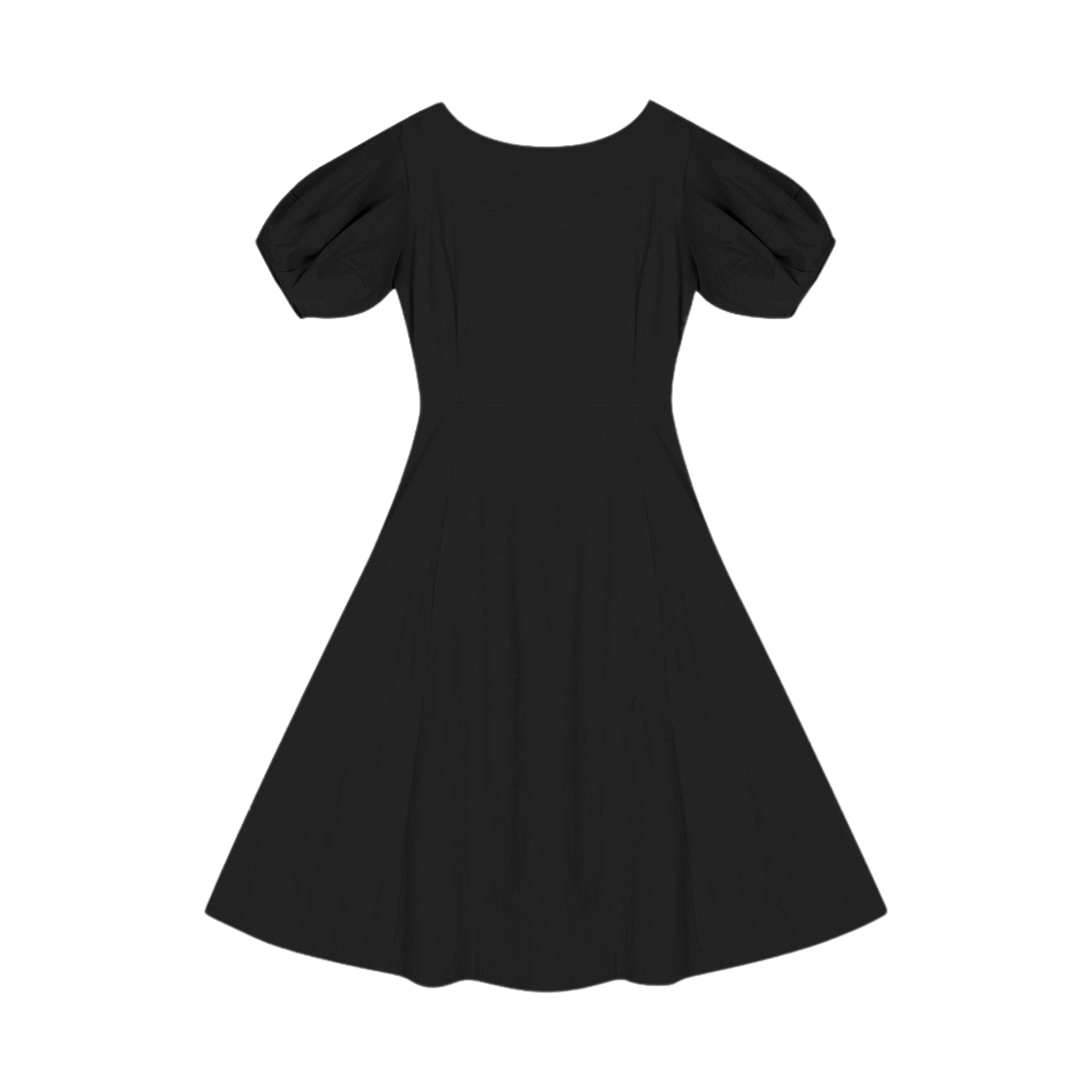 해브레스 우먼 시그니처 퍼프 드레스 블랙(Haveless Women Signature Puff Dress Black)