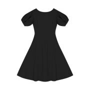 Haveless Women Signature Puff Dress Black