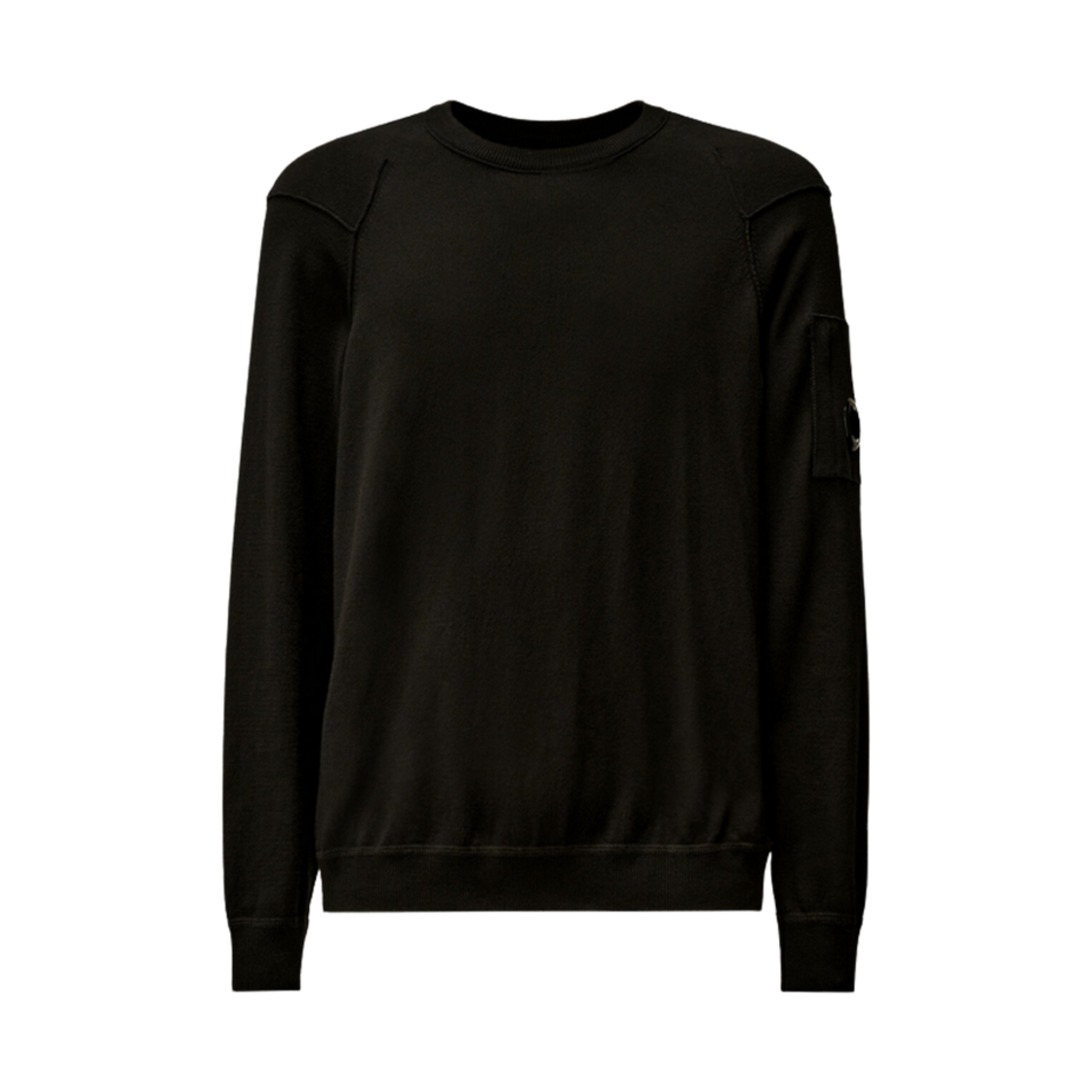 18CMKN026A004037A999 C.P. Company Sea Island Crewneck Lens Knit Black - 25SS