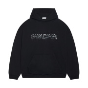 Balenciaga Slime Wide Fit Hoodie Black