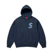 Supreme S Logo Hooded Sweatshirt Navy - 25SS