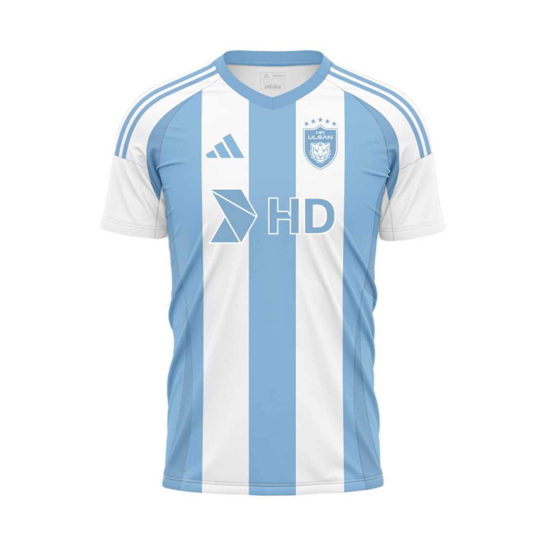 아디다스 울산 HD 2025 어웨이 저지 화이트 - KR 사이즈 (논 마킹 버전)(Adidas Ulsan HD Away Jersey 2025 White - KR Sizing (Non Marking Ver.)) - 1