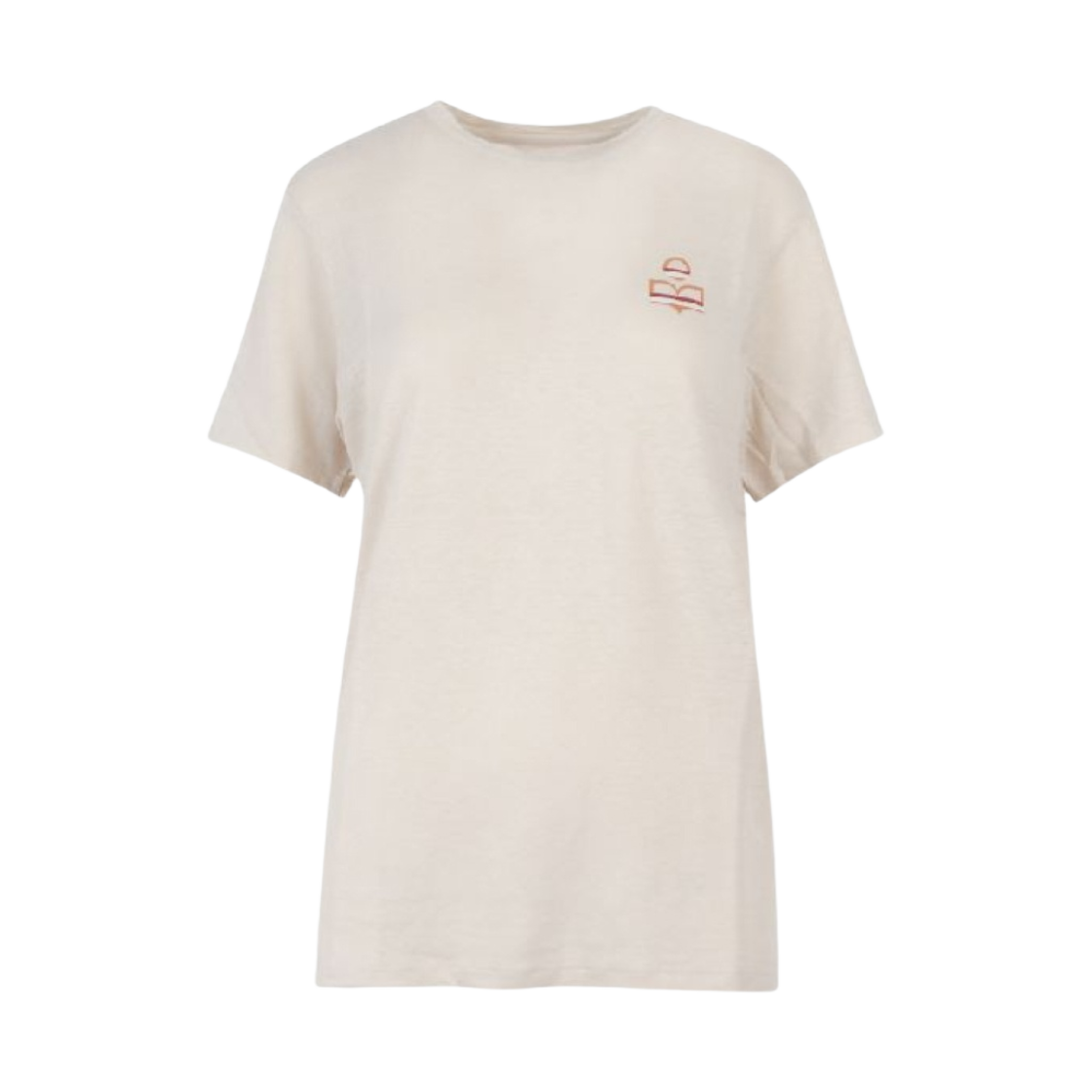 TS0406-22P091E-23EC (W) Isabel Marant Zewel Logo Crewneck T-Shirt Ecru - 22SS