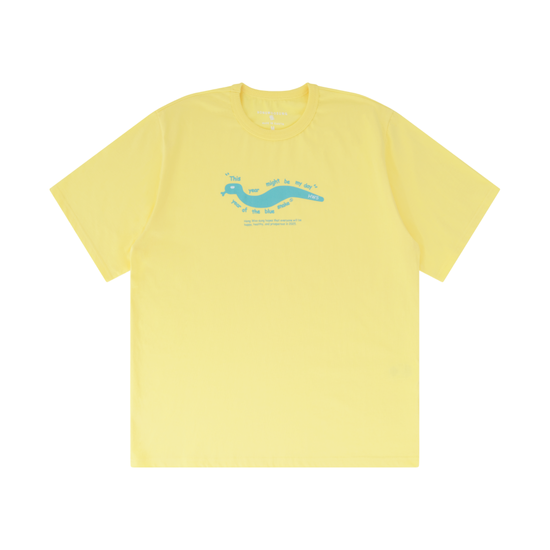 SS25TST010YW Hongwoosung Year Of Snake T-Shirt Yellow