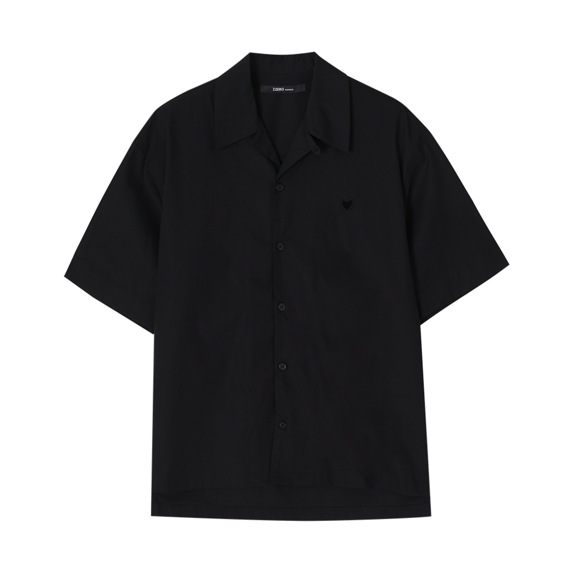 송지오 지제로 모노 팬서 오픈 카라 셔츠 블랙