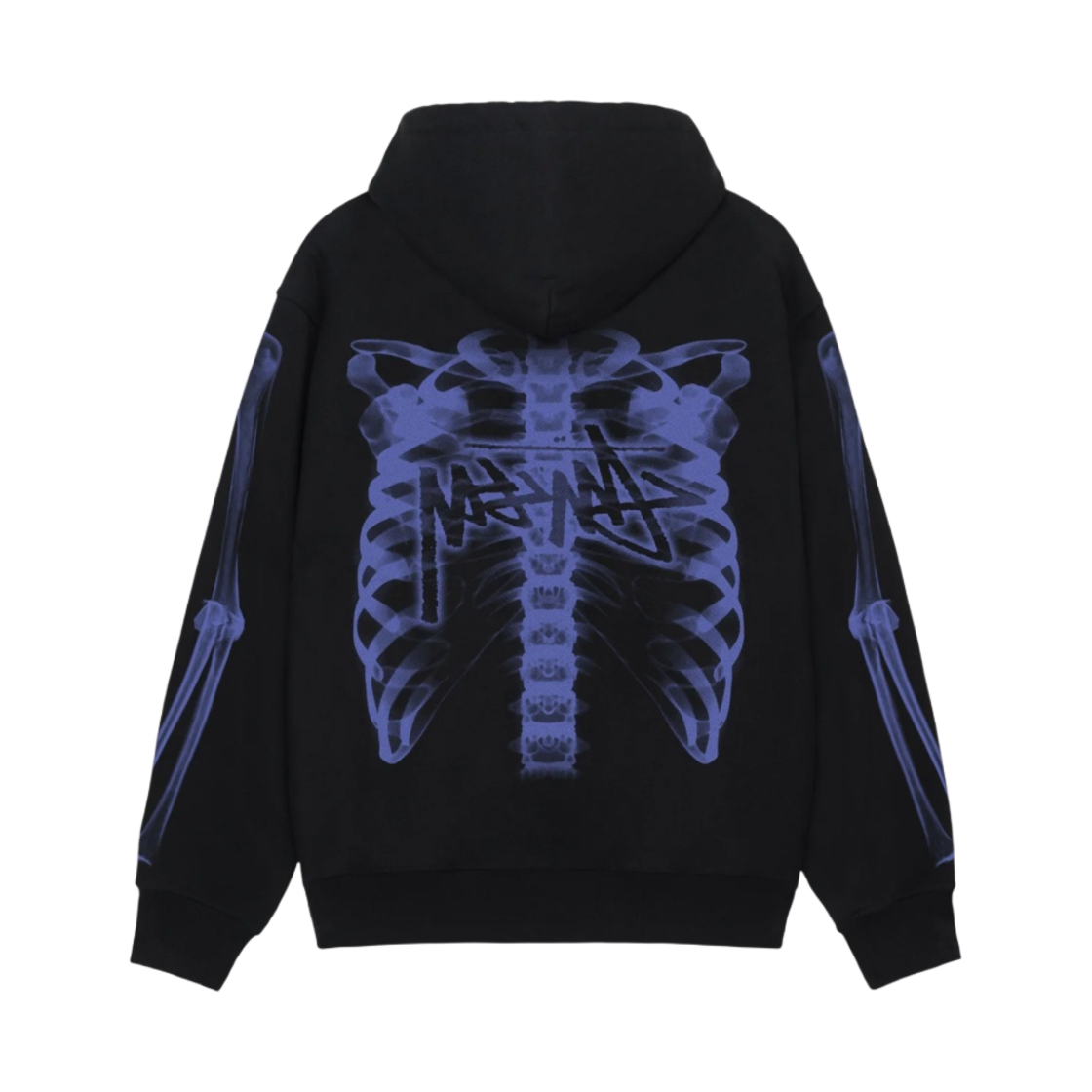 스투시 립 케이지 후드 집업 블랙 퍼플 | Stussy | KREAM