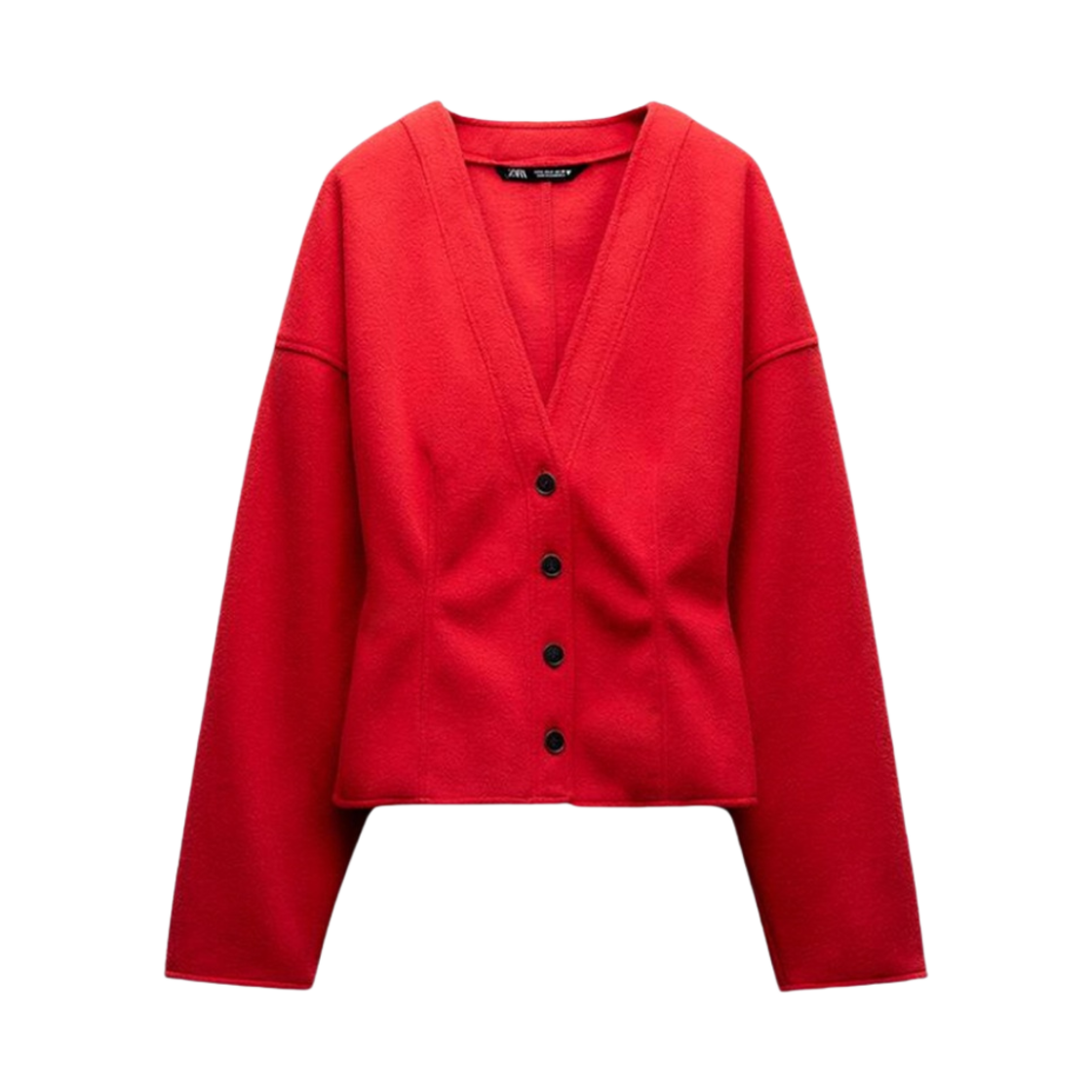 (W) 자라 소프트 타이트핏 가디건 레드((W) Zara Soft Tight Fit Red)
