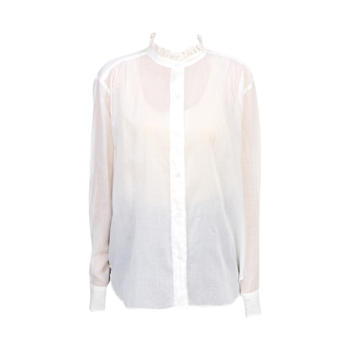 HT0186FA-A1J03E-20WH (W) Isabel Marant Gamble Cotton Top White - 23FW