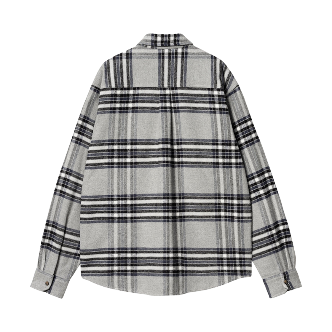 I032266-1PQ-XX Carhartt WIP Hawkins Check Shirt Grey Heather Blue - #2