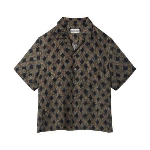 RM25SWST011BK Recto 80S French Printing Shirt Black
