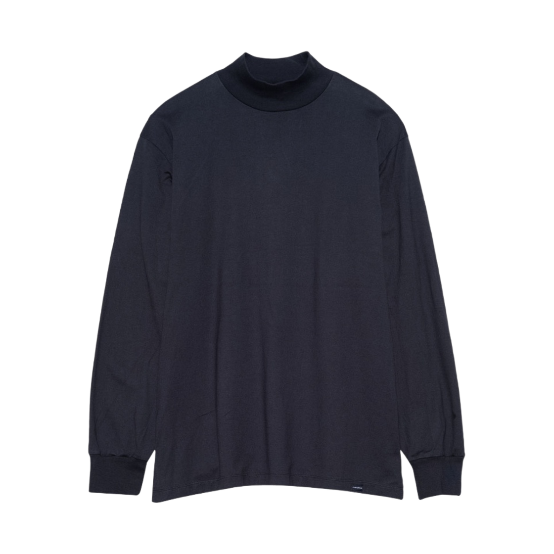 나나미카 롱슬리브 모크 넥 티셔츠 네이비(Nanamica LS Mock Neck T-Shirt Navy) - 1