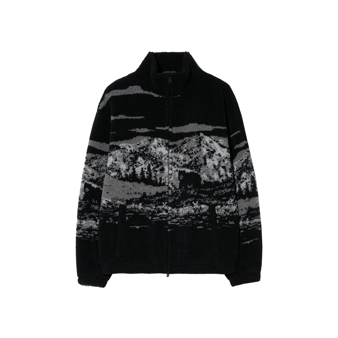 PEW1JP301ABK Phyps Dept Snow Mountain Boa Fleece Jacket Black