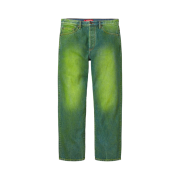 Supreme Regular Jean Overspray Green - 23FW