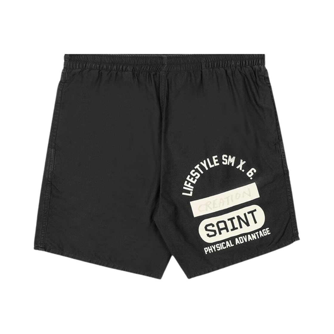 YS8-0000-055 Saint Mxxxxxx Easy Shorts Creation Black - 24SS