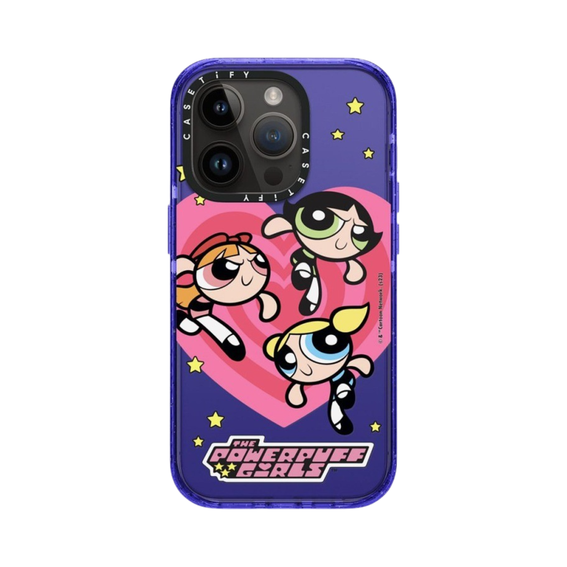 케이스티파이 x 파워퍼프걸 아이폰 하트 임팩트 케이스 반투명 페리 퍼플(Casetify x The Powerpuff Girls iPhone Heart Impact Case Sheer Peri Purple) - 3