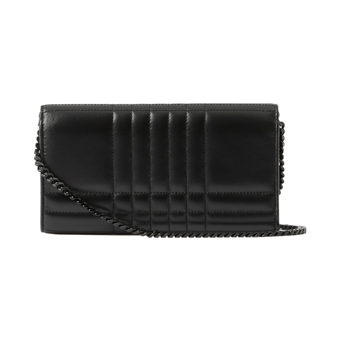버버리 퀼티드 레더 롤라 지갑 디테처블 스트랩 블랙 블랙(Burberry Quilted Leather Lola Wallet With Detachable Strap Black Black) - 2