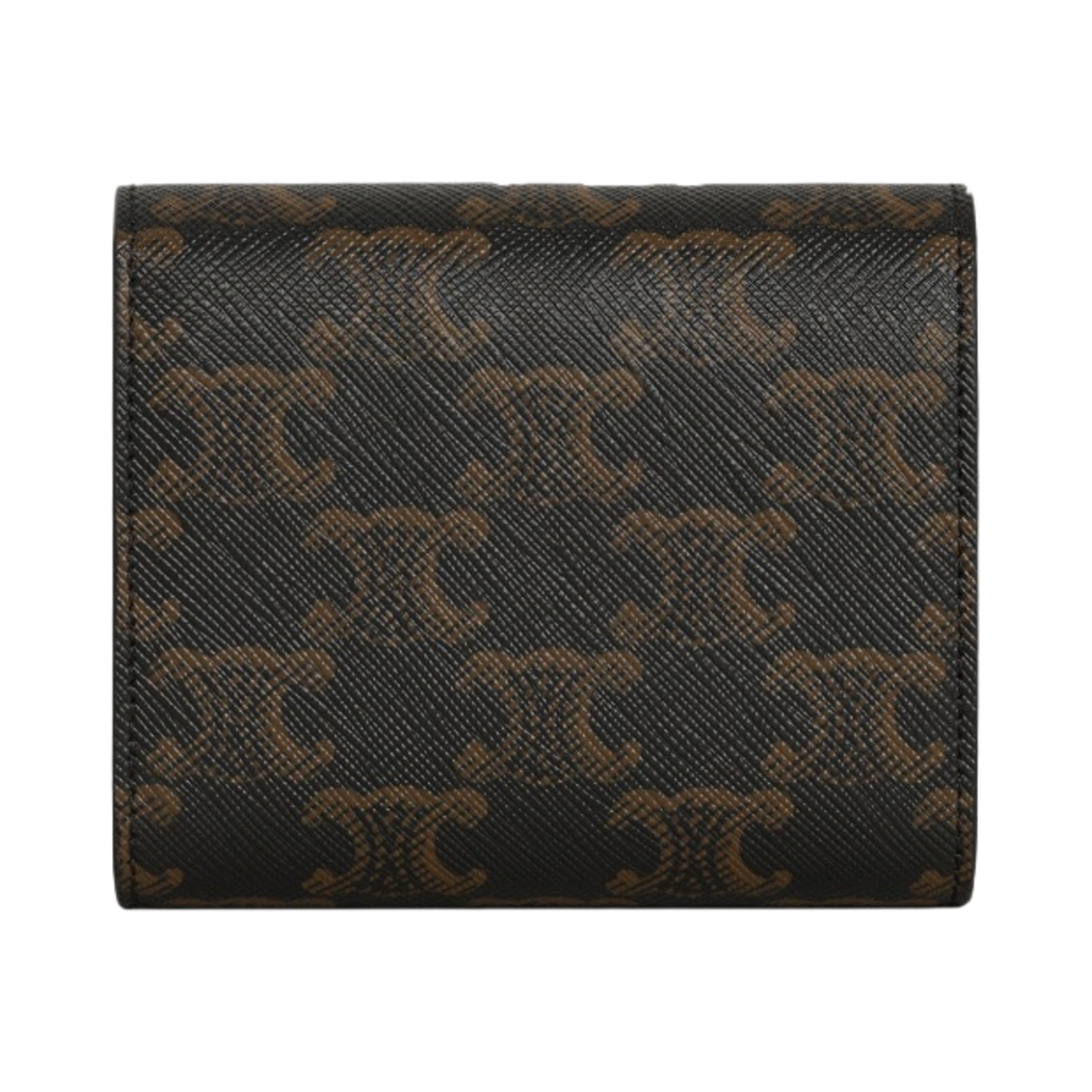 10D782CQH-04LU Celine Small Wallet Triomphe in Triomphe Canvas Tan - #2