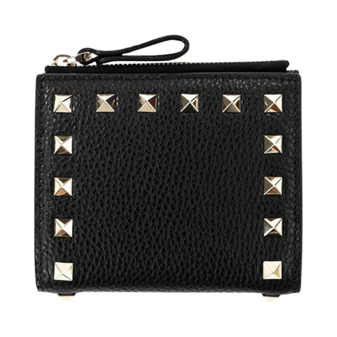 발렌티노 카프스킨 반지갑 블랙(Valentino Calfskin Bi-Fold Wallet Black)