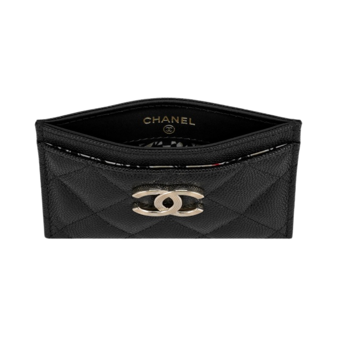 샤넬 카드 홀더 그레인드 카프스킨 & 골드 메탈 블랙(Chanel Card Holder Grained Calfskin & Gold Black) - 3