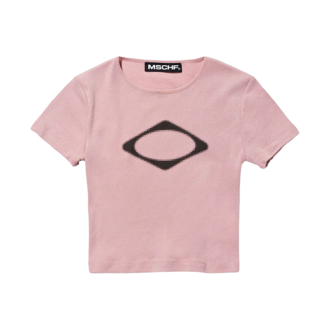 (W) 미스치프 롬버스 블러 티셔츠 미니 더스티 핑크((W) Mischief Rhombus Blur T-Shirt Mini Dusty Pink)