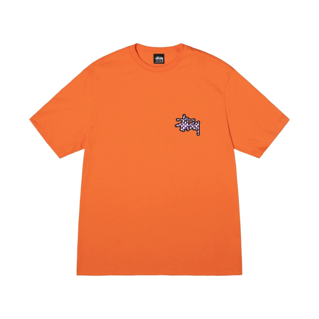스투시 체커 스탁 티셔츠 코랄(Stussy Checker Stock T-Shirt Coral) - 2