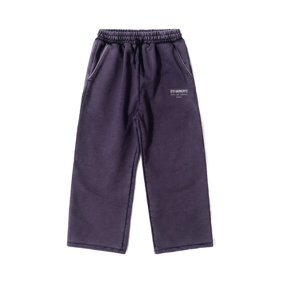 Q5SMPT001NAY QT8 GARMENTS String Washed Sweatpants Navy