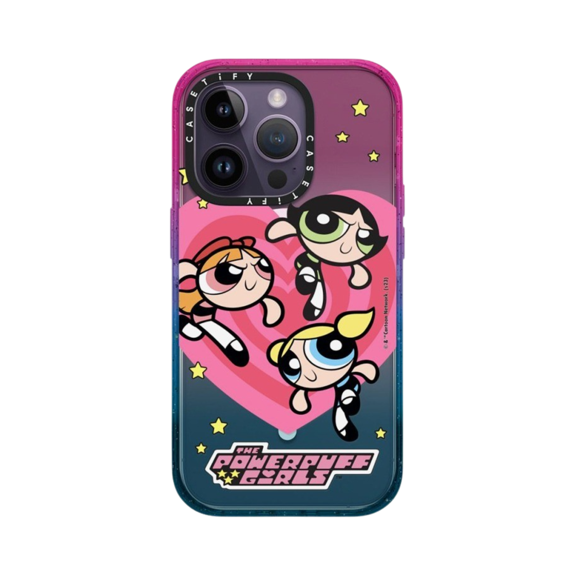 케이스티파이 x 파워퍼프걸 아이폰 하트 맥세이프 임팩트 케이스 반투명 코튼 캔디(Casetify x The Powerpuff Girls iPhone Heart Magsafe Impact Case Sheer Cotton Candy) - 2