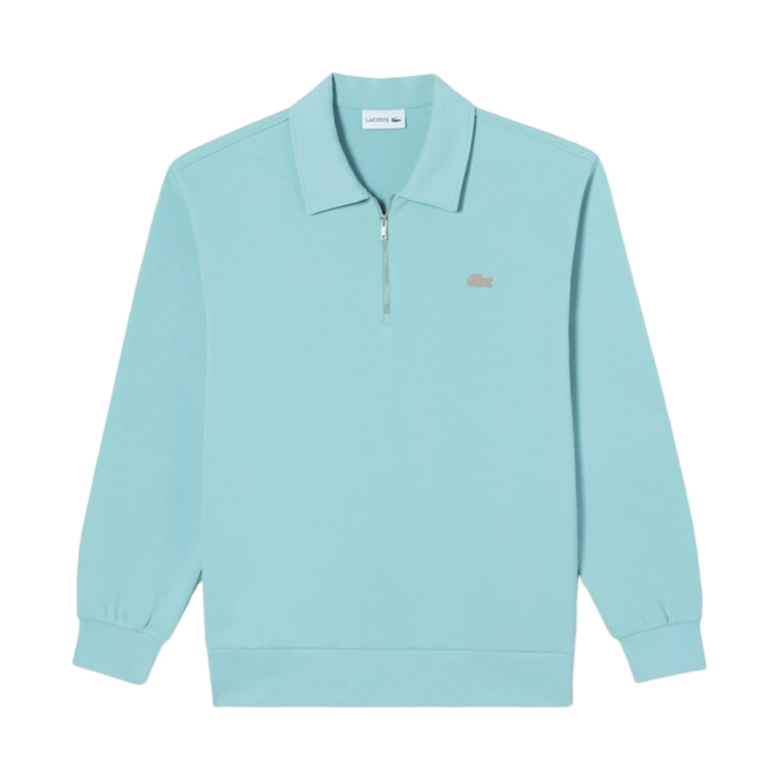 라코스테 컬러 크록 칼라 하프집업 스웨트 민트(Lacoste Color Croc Collar Half-Zip Sweat Mint) - 1