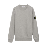 Stone Island 63051 Cotton Fleece Garment Dyed Sweatshirt Dust Melange - 24SS