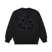 Palace P-3 Applique Crew Black - 22FW