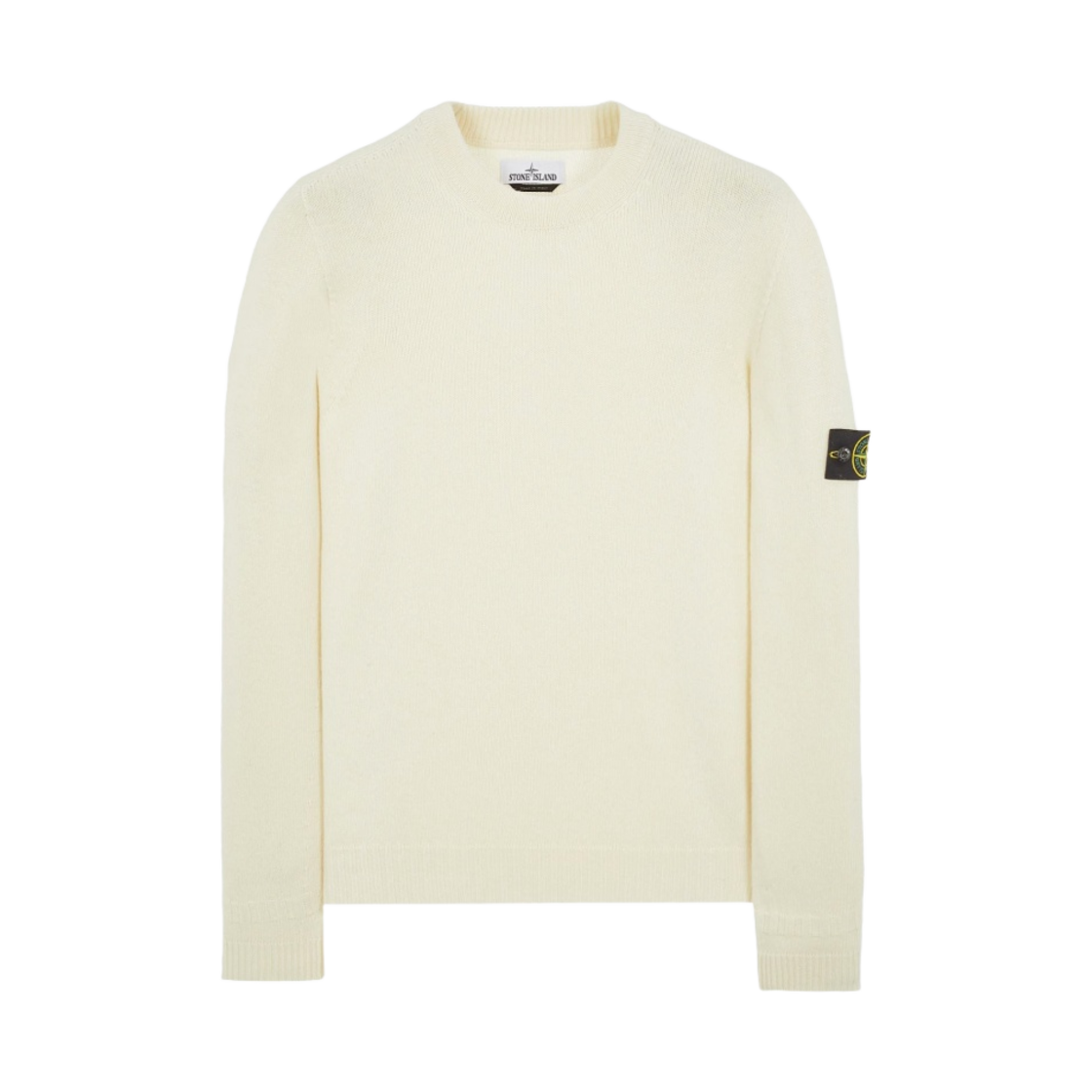 스톤 아일랜드 524A3 램스울 크루넥 니트 오프 화이트 - 22FW(Stone Island 524A3 Lambswool Crewneck Knit Off White - 22FW) - 1