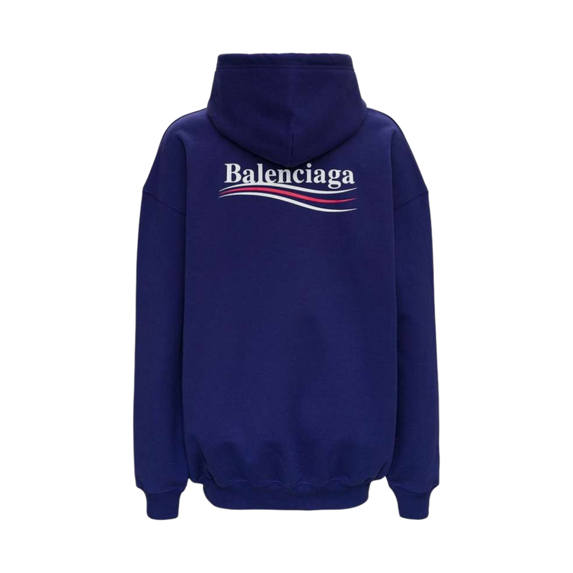 (W) 발렌시아가 폴리티컬 캠페인 미디움 핏 후드 블루((W) Balenciaga Political Campaign Medium Fit Hoodie Blue) - 2