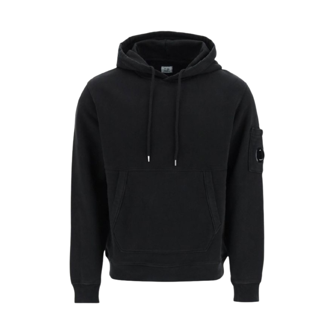 13CMSS009A006372G999 C.P. Company Diagonal Fleece Hoodie Black - 22FW