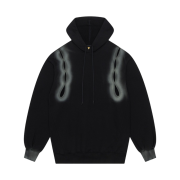 Kyo Airbrush Cutout Loop Hoody Black
