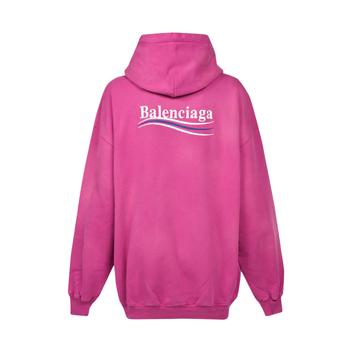 (W) 발렌시아가 폴리티컬 캠페인 미디움 핏 후드 다크 핑크((W) Balenciaga Political Campaign Medium Fit Hoodie Dark Pink) - 2