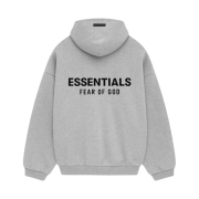Essentials Fleece Hoodie Light Heather Grey - 24FW