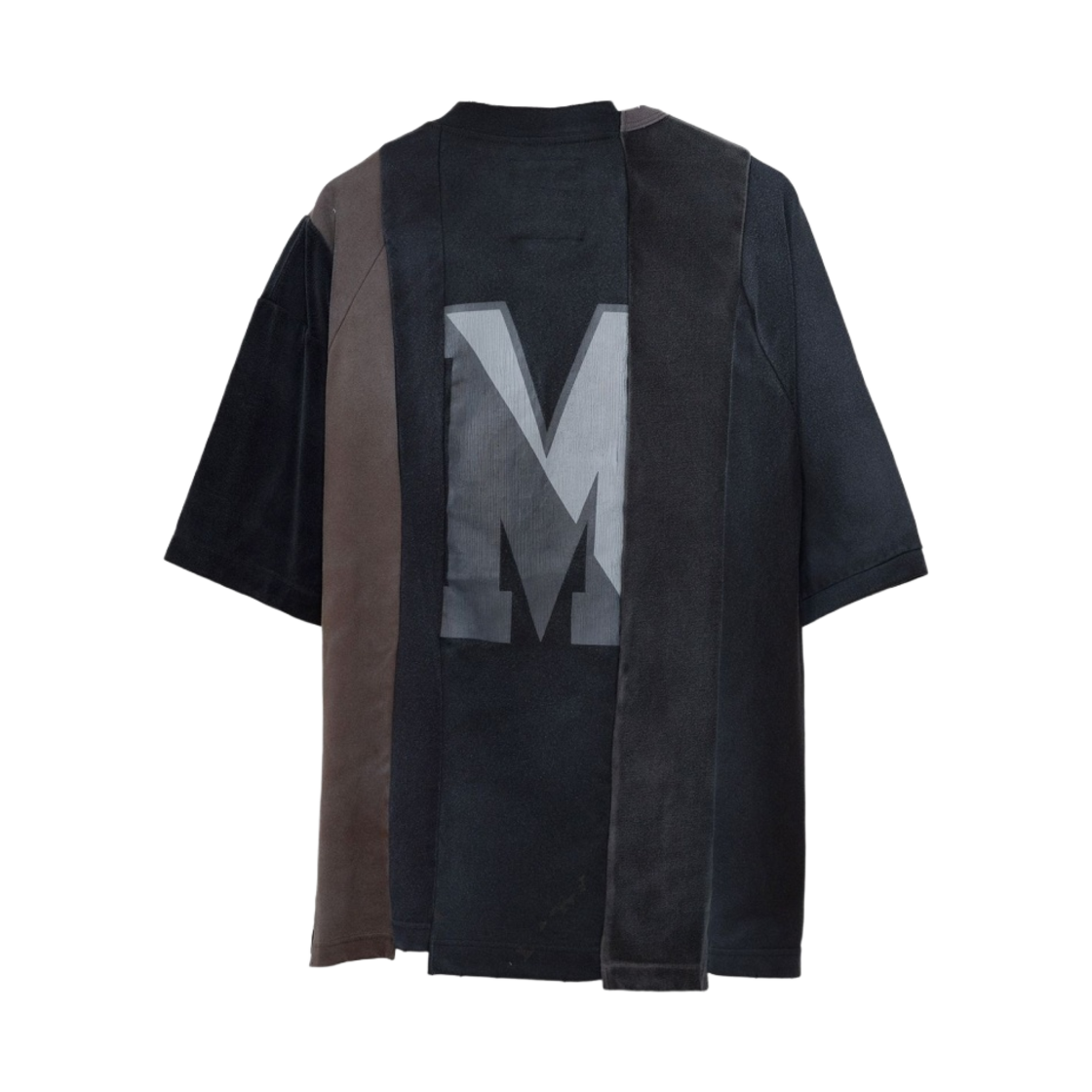 메종 미하라 야스히로 버티컬 스위칭 티셔츠 블랙(Maison Mihara Yasuhiro Vertical Switching T-Shirt Black) - 2