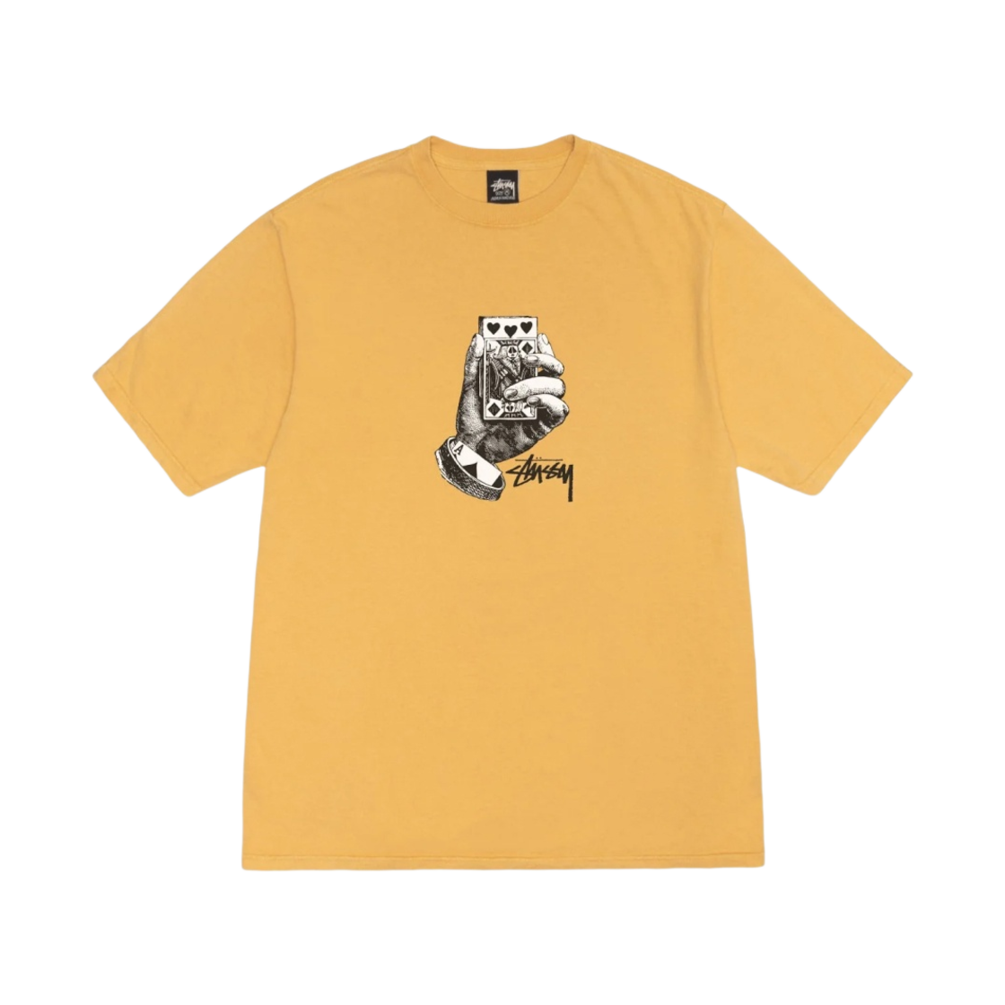 스투시 올 베츠 오프 피그먼트 다이드 티셔츠 허니(Stussy All Bets Off Pigment Dyed T-Shirt Honey)