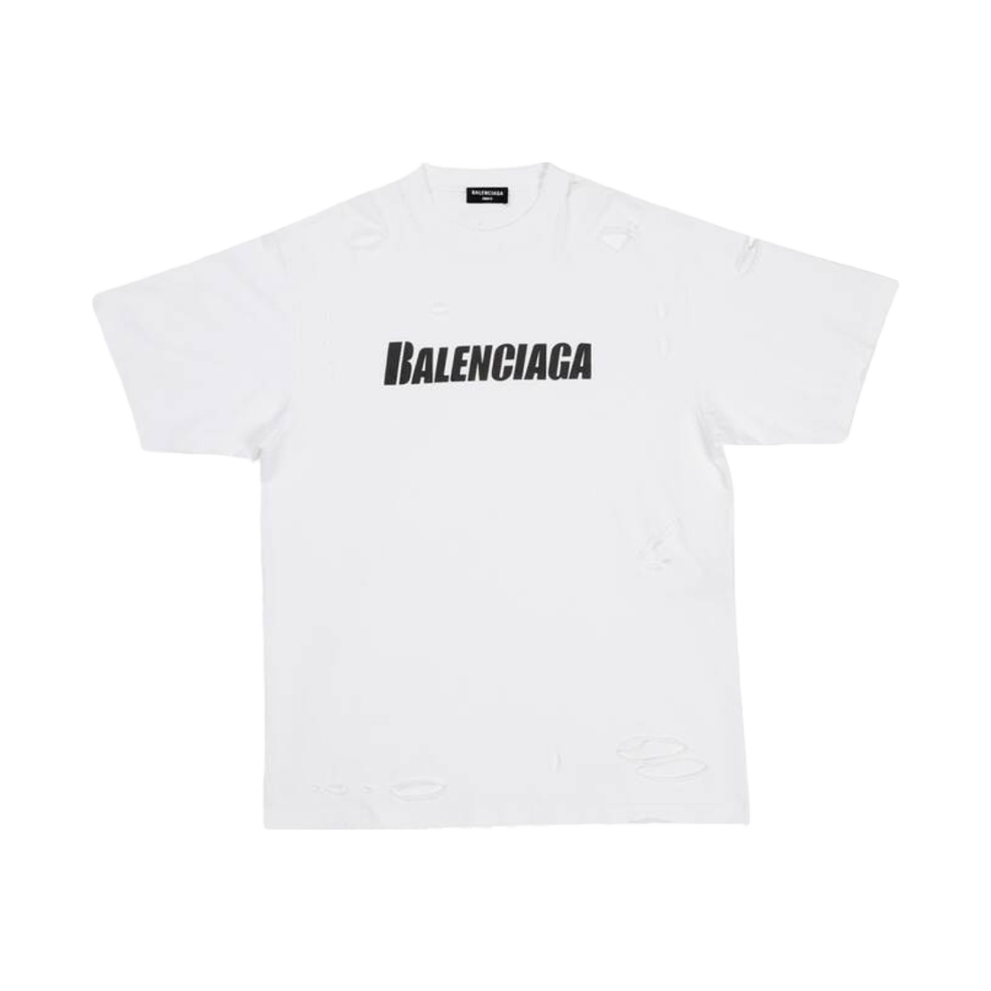 발렌시아가 캡 박시 핏 티셔츠 화이트(Balenciaga Caps Boxy Fit T-Shirt White) - 1