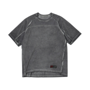 Icyto Raw Edged Cut T-Shirt Charcoal