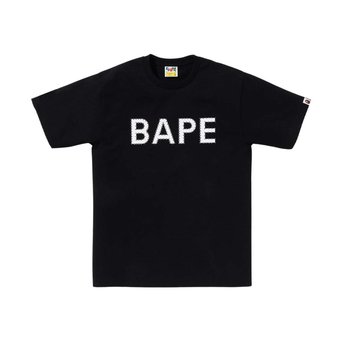 0ZXTEM110066L BAPE Crystal Stone Bape Logo T-Shirt Black