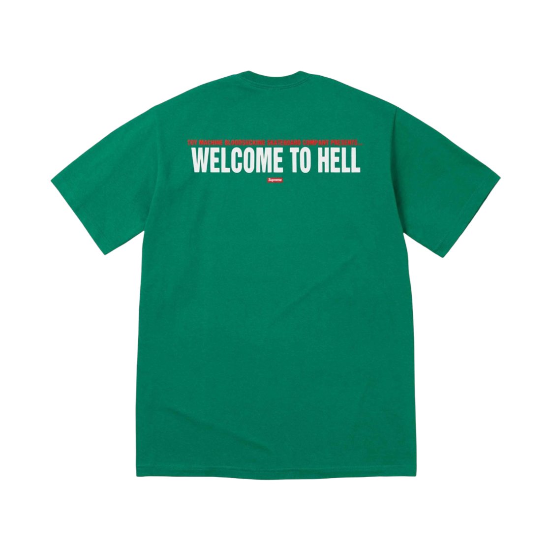 슈프림 x 토이 머신 웰컴 투 헬 티셔츠 라이트 파인 - 24SS(Supreme x Toy Machine Welcome To Hell T-Shirt LIght Pine - 24SS) - 2