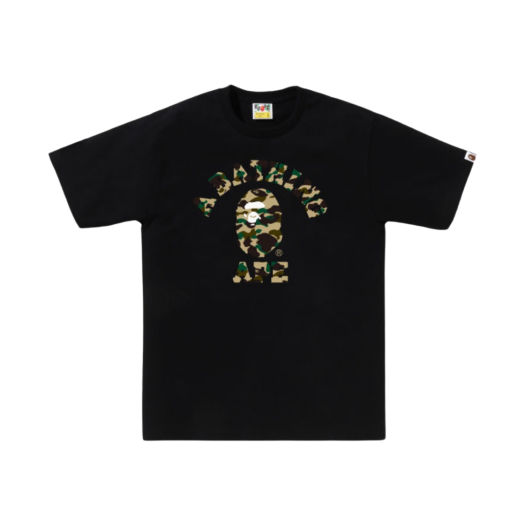 - BAPE 1st Camo College T-Shirt Black Yellow