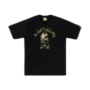 BAPE 1st Camo College T-Shirt Black Yellow