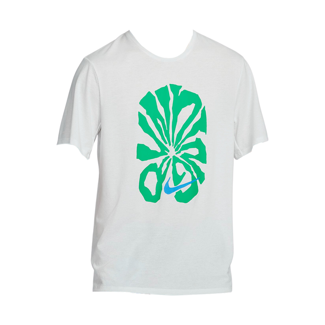 FZ1081-121 Nike Dri-Fit Rise 365 Run Energy Short Sleeve Running Top Summit White Light Photo Blue