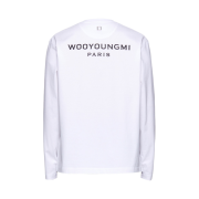 Wooyoungmi Cotton Back Logo Long Sleeve T-Shirt White - 23FW