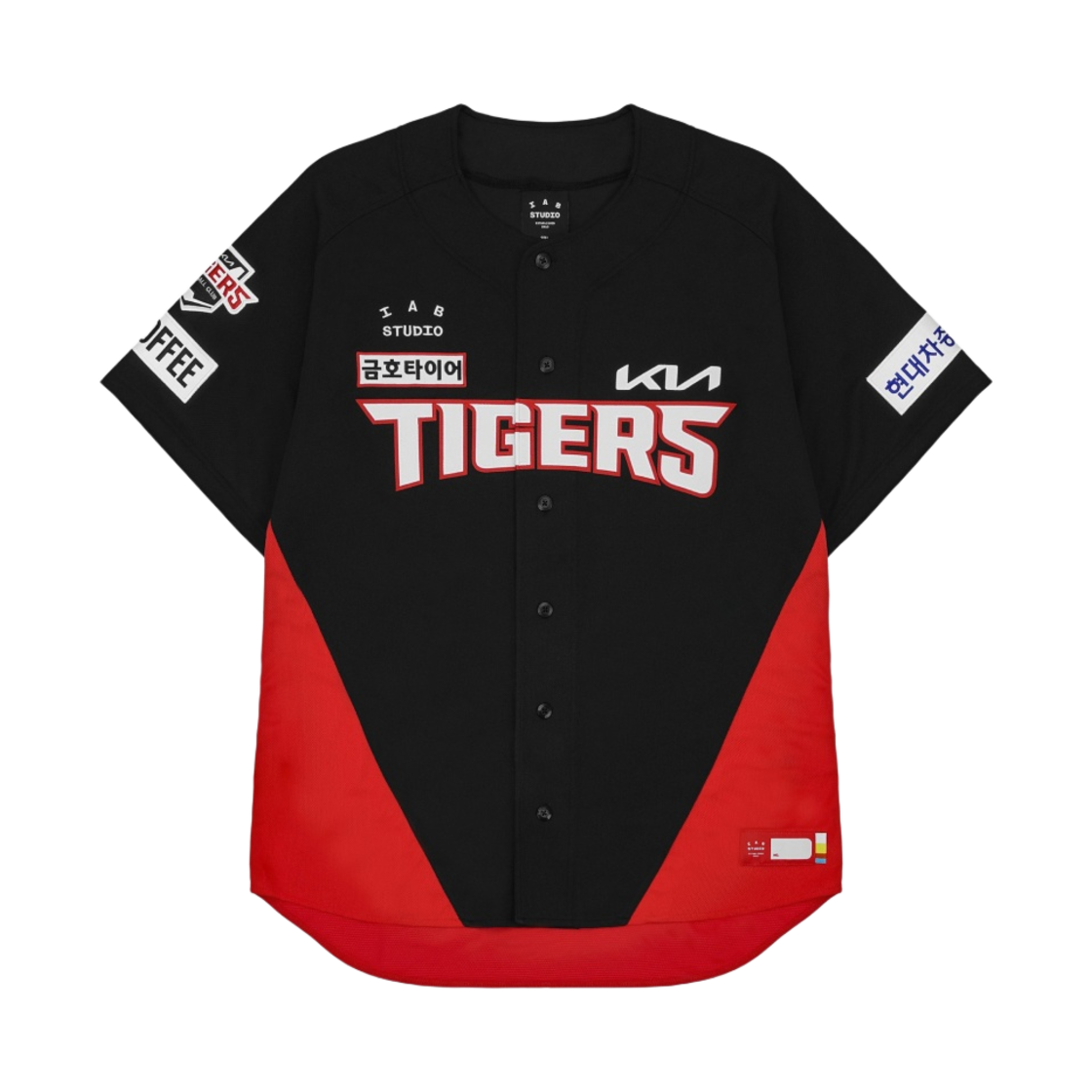기아 타이거즈 x 아이앱 스튜디오 23 어센틱 어웨이 유니폼 블랙 (논 마킹 버전)(Kia Tigers x IAB Studio 23 Authentic Away Uniform Black (Non Marking Ver.))