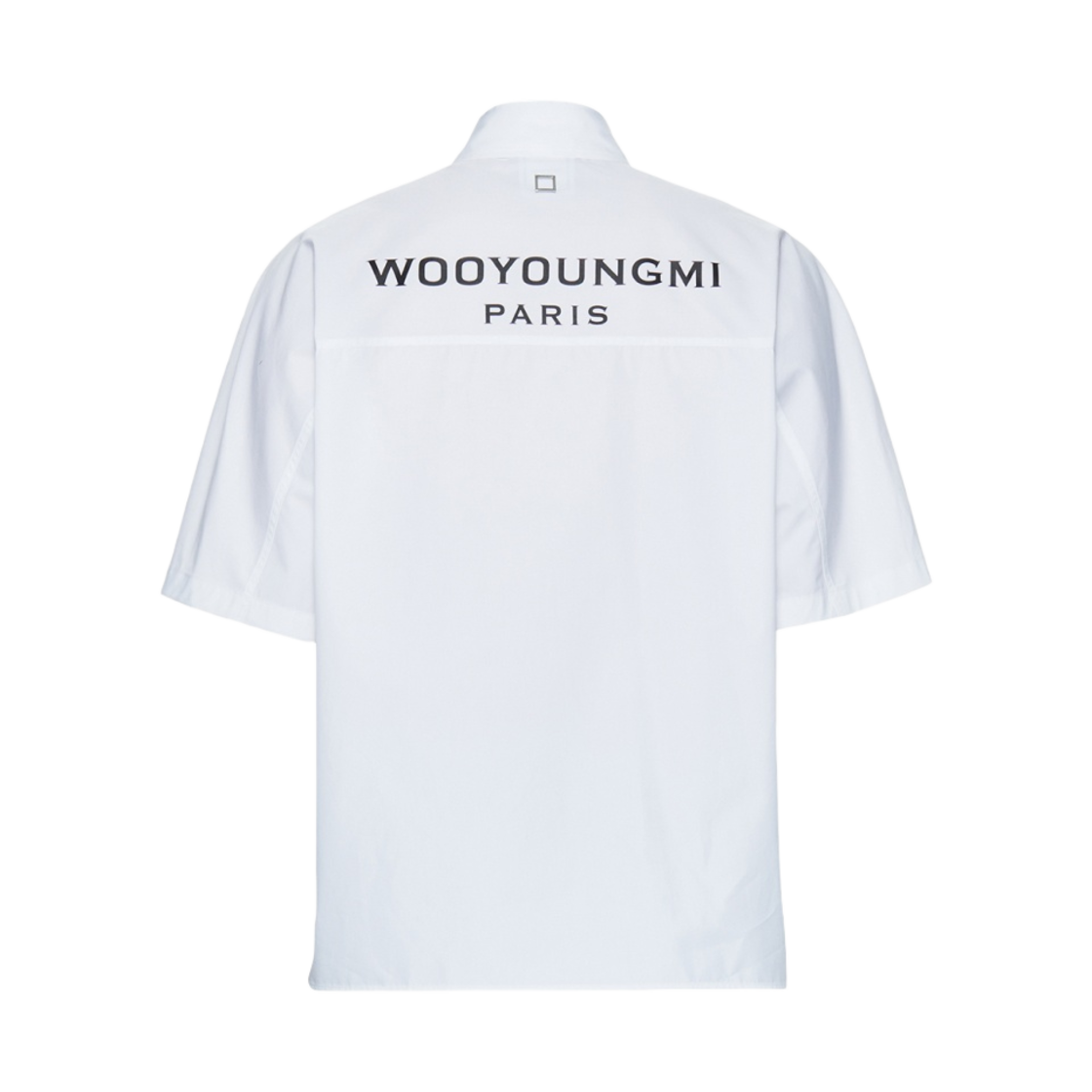 우영미 코튼 백로고 숏슬리브 셔츠 화이트 - 23SS(Wooyoungmi Cotton Back Logo Short Sleeve Shirt White - 23SS) - 2