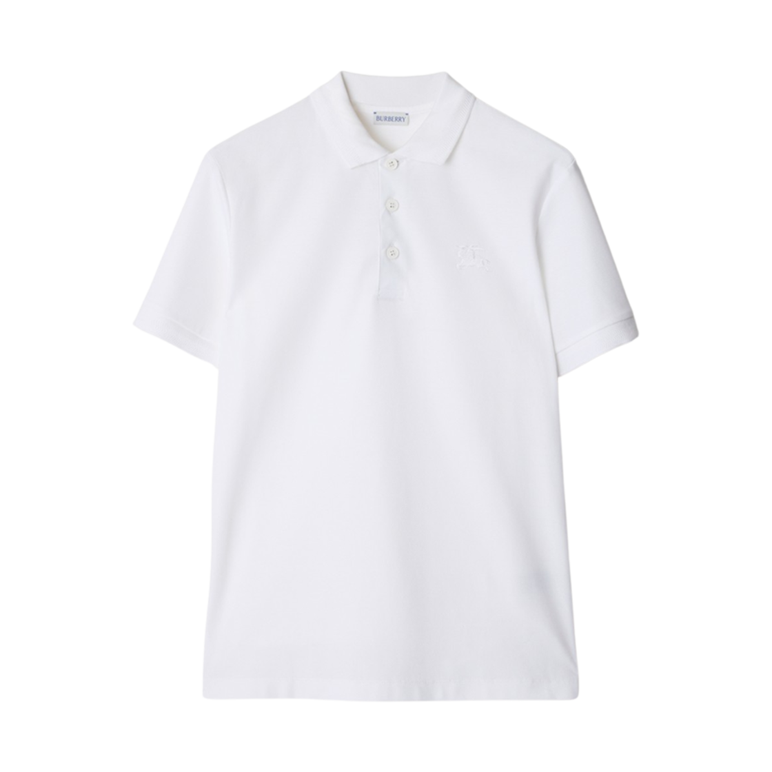 8099166 Burberry Cotton Polo Shirt White