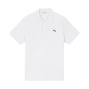 Maison Kitsune Navy Fox Patch Classic Polo White